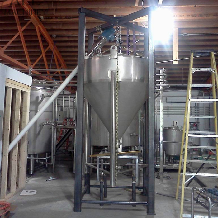 Commercial beer brewery distillery malt powder warehouse feed bin grist bin