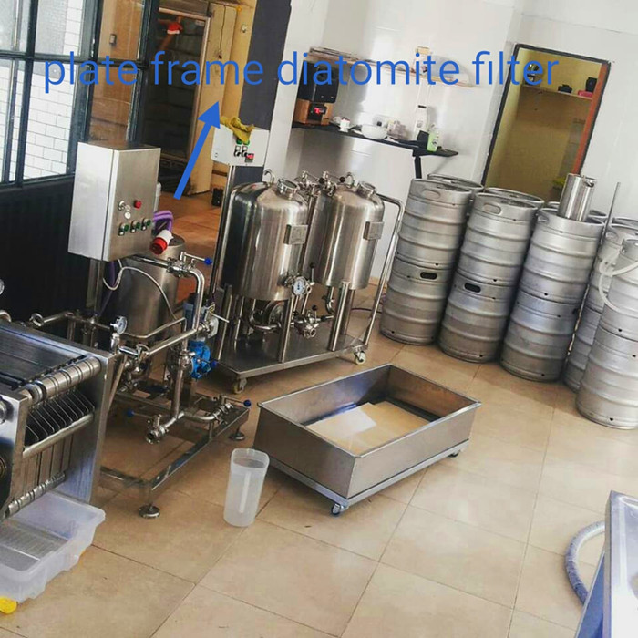 Plate frame diatomite filter for craft brewery beer filtration 